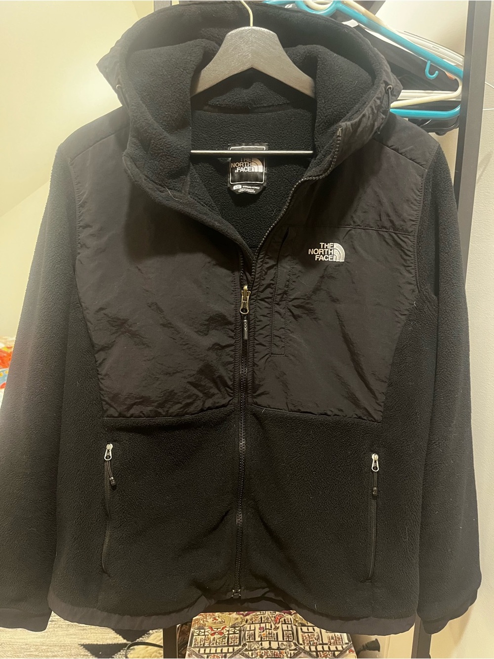 The North Face Black Lightweight Hooded Fleece Jacket